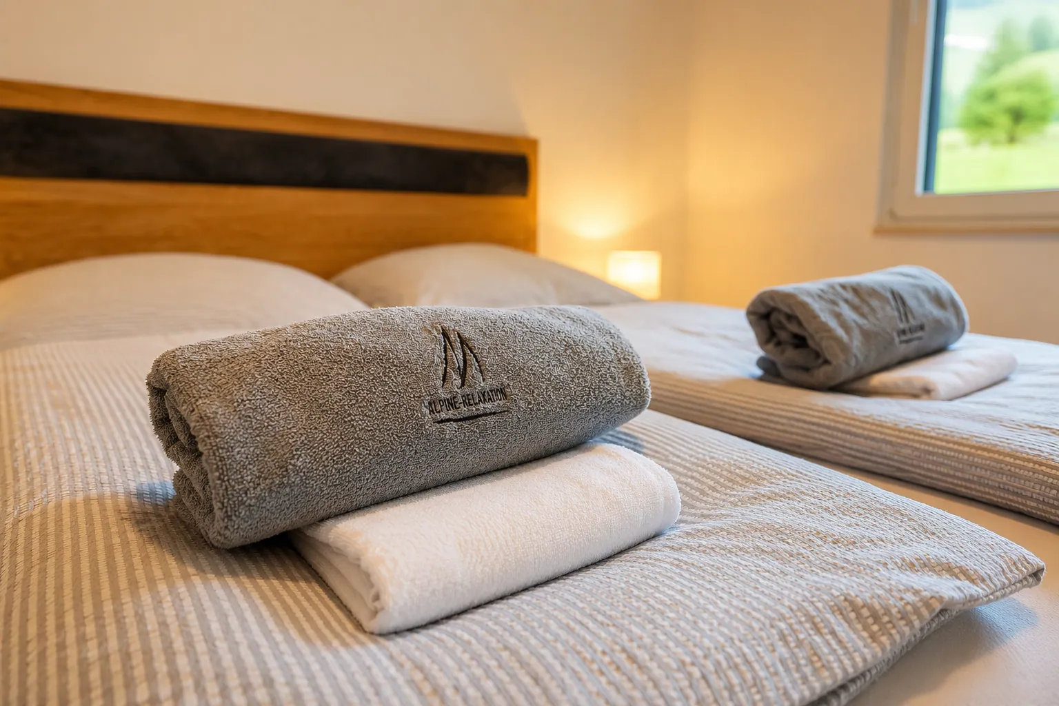 Schlafzimmer mit Doppelbett